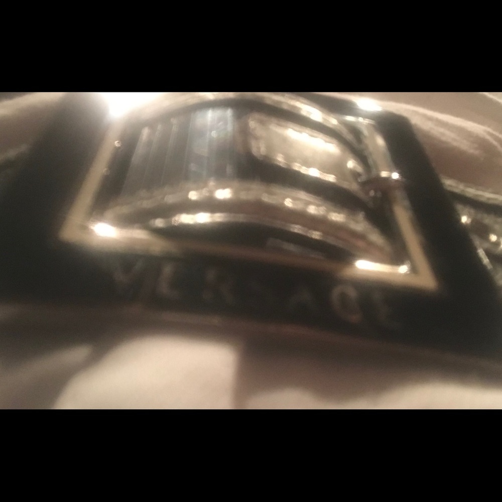 VERSACE SILVER BELT. Size Small. - Picture 4 of 7